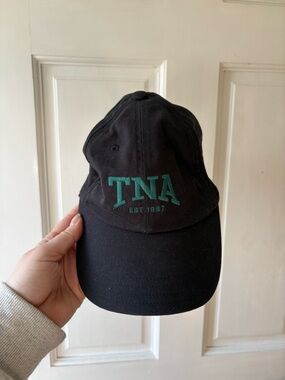 TNA Black Cap with Teal Embroidered Logo